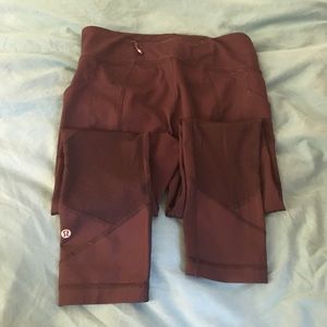 Lululemon 3/4 running crop size 2